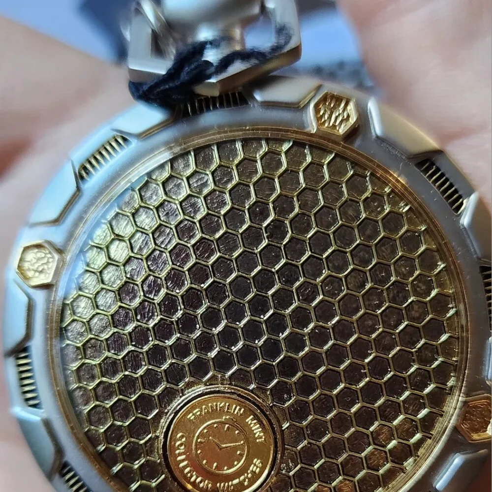 Vintage 2000 - Star Trek USS Enterprise Pocket Watch w/22k Details. New w/o box - Picture 13 of 15